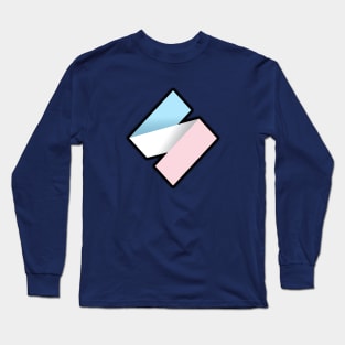 S-logo (trans flag version) Long Sleeve T-Shirt